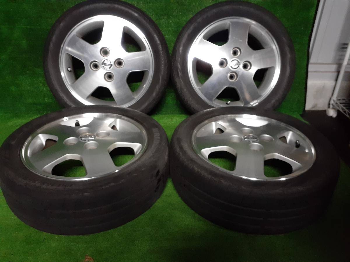 日産純正ホイール 14x4.5 ブリヂストン エコピア 165/55R14 軽自動車等