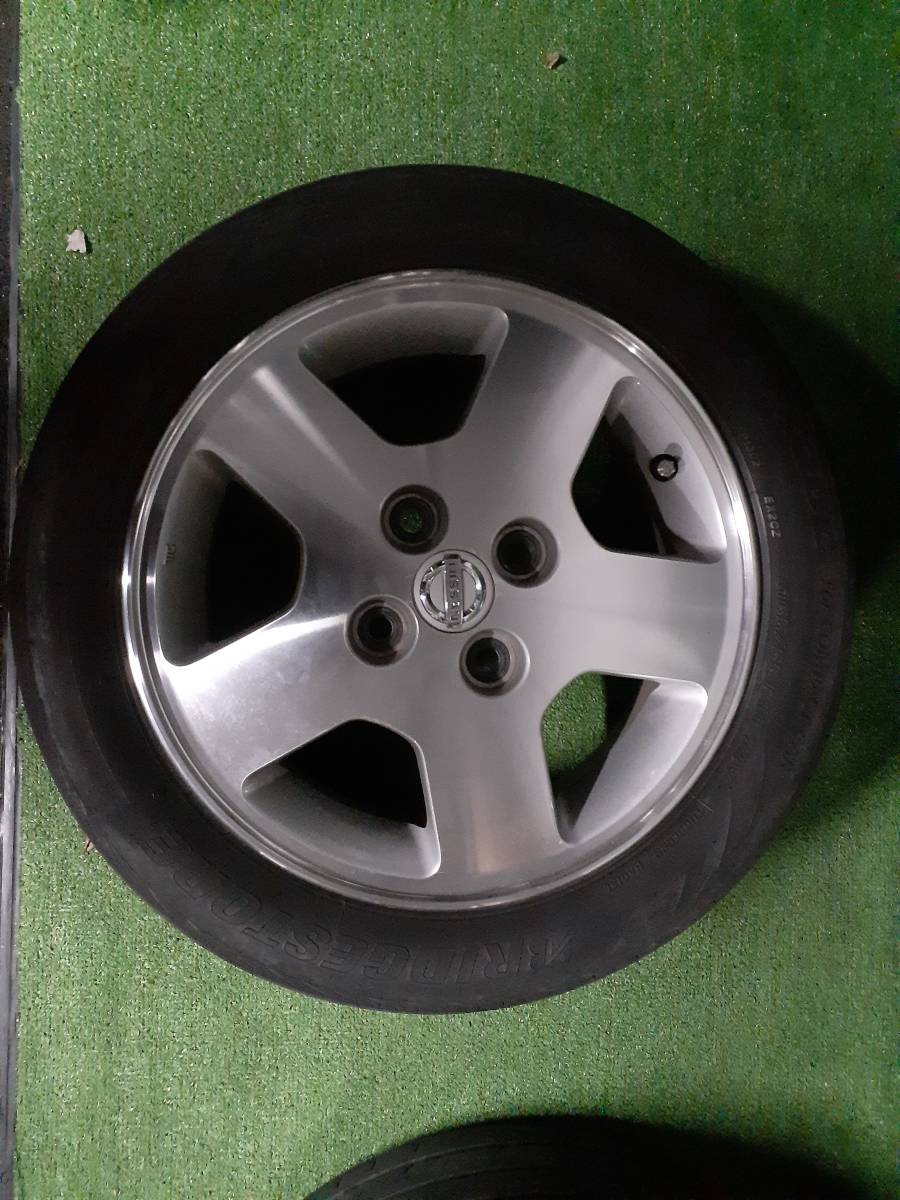 日産純正ホイール 14x4.5 ブリヂストン エコピア 165/55R14 軽自動車等