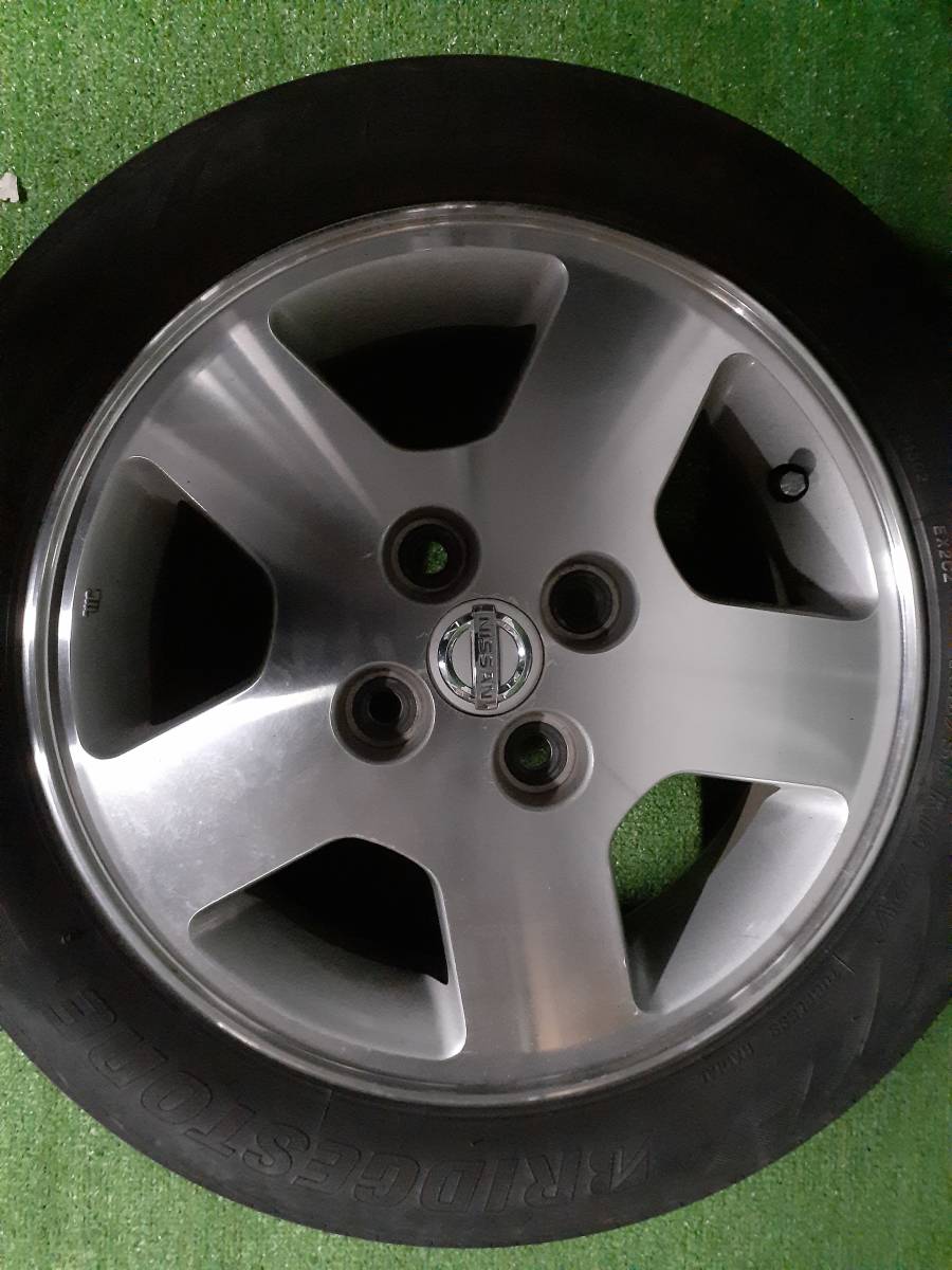 日産純正ホイール 14x4.5 ブリヂストン エコピア 165/55R14 軽自動車等