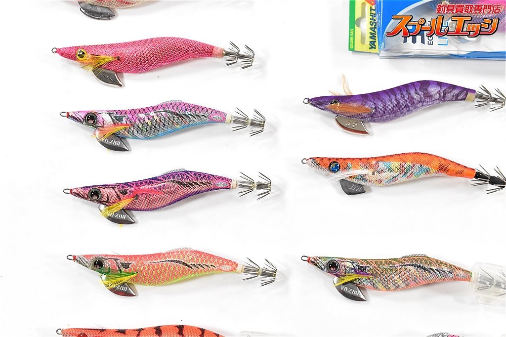 ★☆ エギング用品 30個 豪華大量セット ハンドルノブ リールスタンド クリンチフラッシュブースト3.0号 エギ王‐ライブ3.5号等 ★☆★☆★