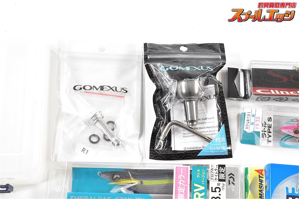 ★☆ エギング用品 30個 豪華大量セット ハンドルノブ リールスタンド クリンチフラッシュブースト3.0号 エギ王‐ライブ3.5号等 ★☆★☆★