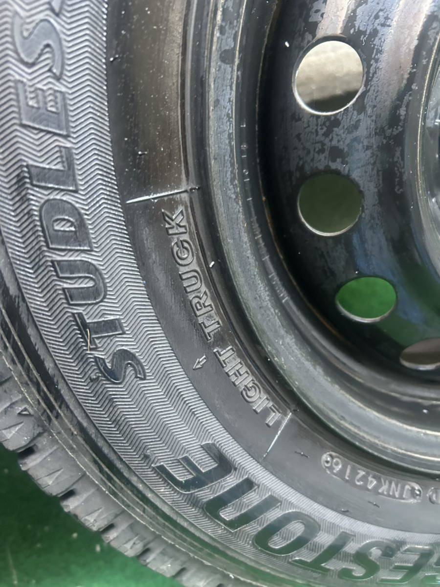 ブリザックLT 13インチ　トヨタ純正LTスチールホイール付_4