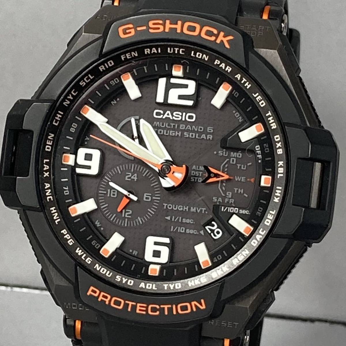 極美品 箱説付G-SHOCK GW-4000-1AJF グラビティマスター スカイ 