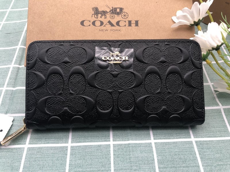 コーチ COACH 財布 長財布 新品 未使用 メンズ ブラック レザー