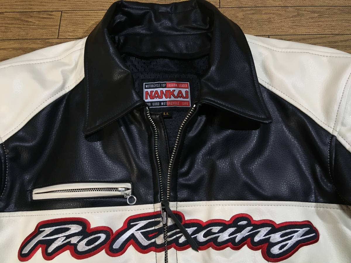 NANKAI Pro Racing フェイクレザーライディングJKT 良品 LLサイズ 身長 