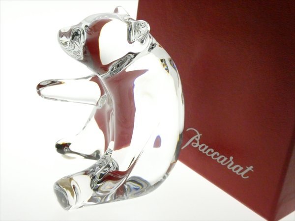 N843 Baccarat バカラ クリスタル LOET イエローストーン ベア 熊