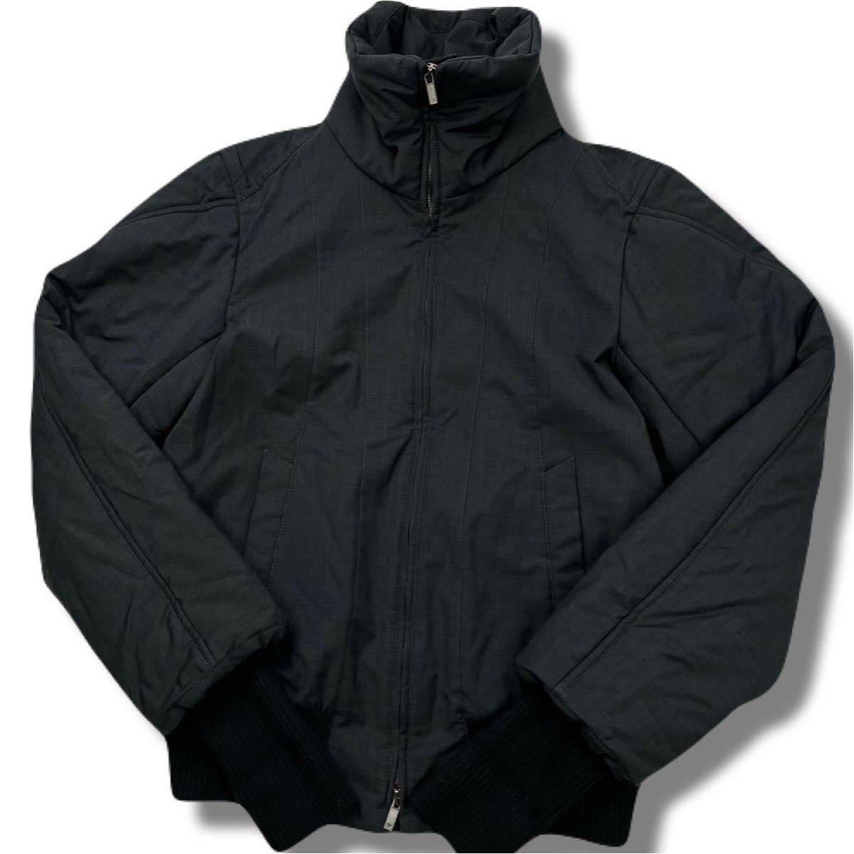 ARMANI COLLEZIONI アルマーニ ナイロンジャケット 52 黒 ARMANI