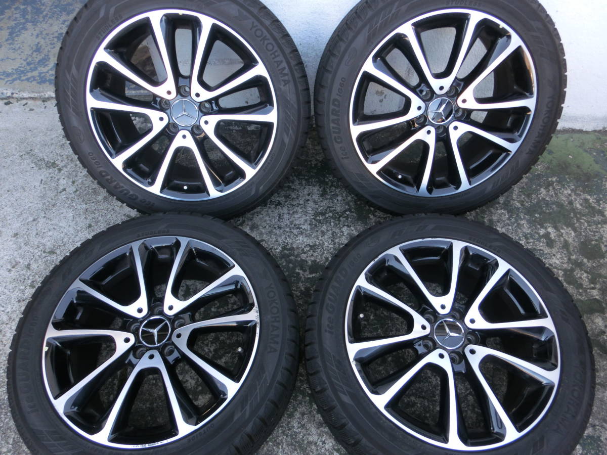 ベンツ W213 Eクラス純正ホイールスタッドレスタイヤ4本セット 245/45R18