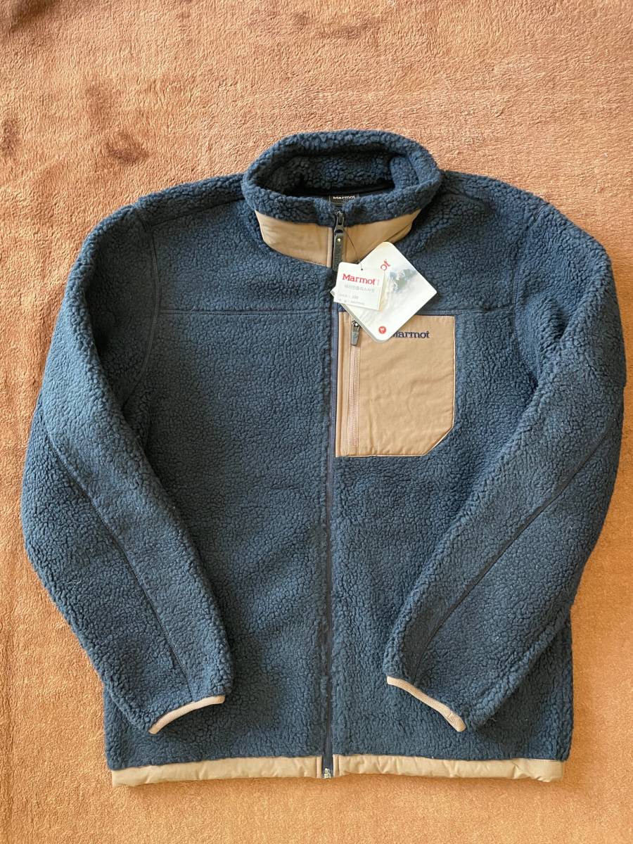 ★Marmot マーモット　フリースジャケット　Lサイズ（100）　ネイビー　かっこいい