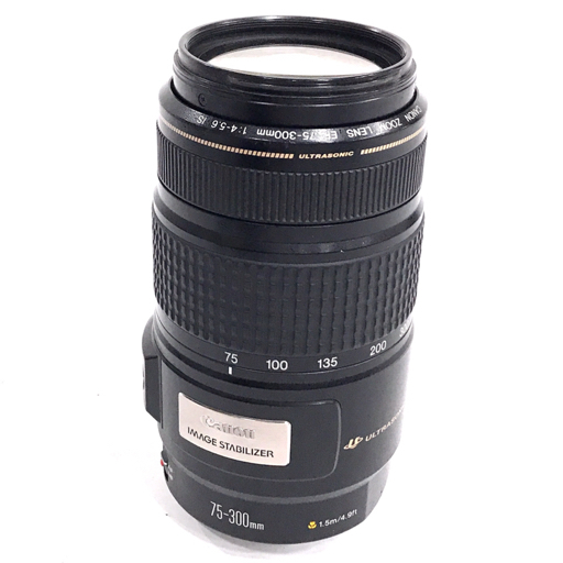 CANON EF 75-300mm 1:4-5.6 IS カメラレンズ EFマウント オート