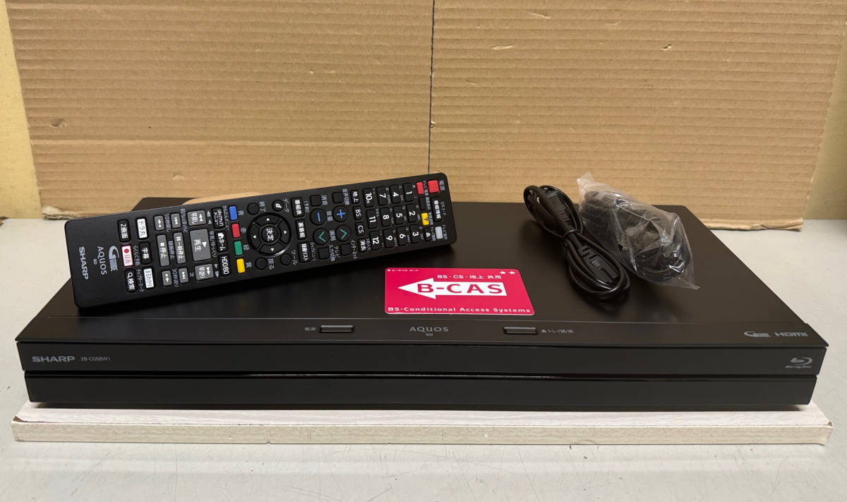 シャープ 2B-C05BW1 | 500GB 2番組同時録画 AQUOS レコーダー