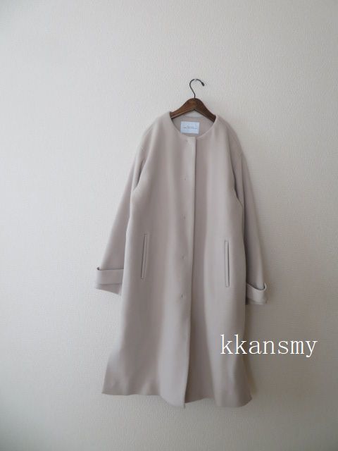 2021ユナイテッドアローズgreen label relaxing*ビーバーノーカラーコート