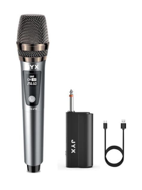 61(JYX ワイヤレスマイク 無線カラオケマイク UHF マイクロフォン 充電