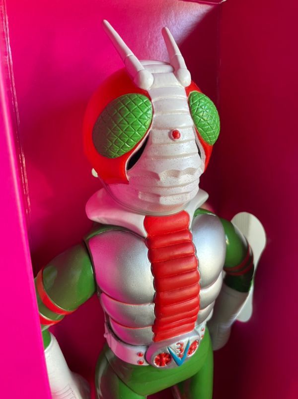 超希少 激レア 未使用 仮面ライダー V3 声が出る トーキング ソフビ