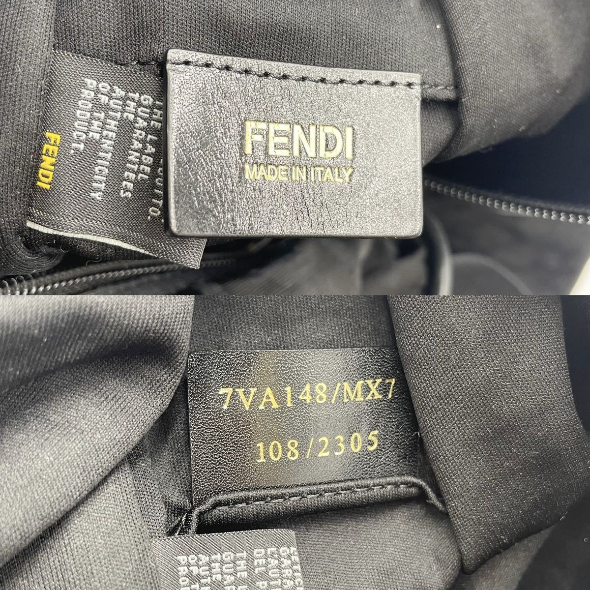 1円 [超美品] FENDI フェンディ ズッカ柄 メッセンジャーバッグ FF