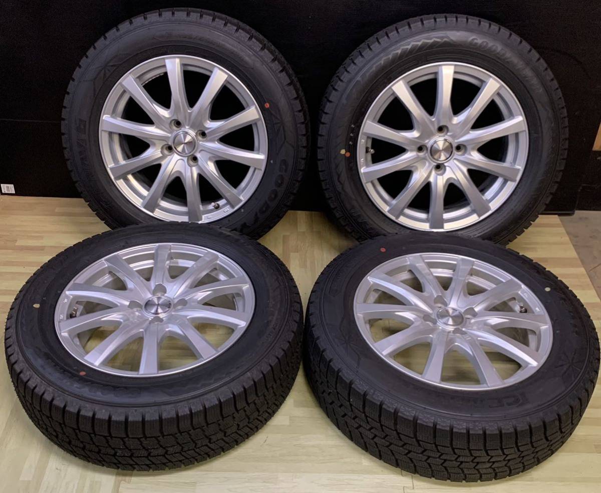 195/65r16 GoodYear スタッドレスタイヤ 4本 アルミホイールWeds