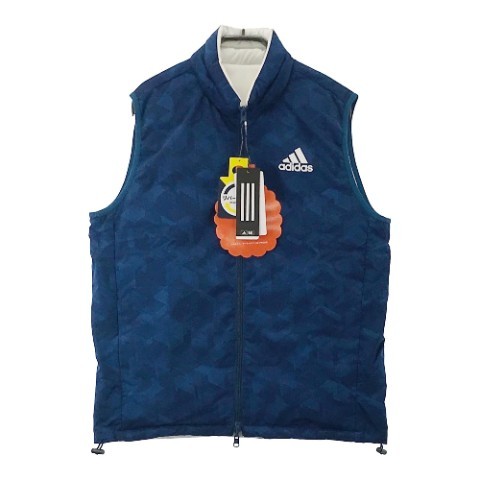1円】【新品】ADIDAS GOLF アディダスゴルフ リバーシブル 中綿 ジップ