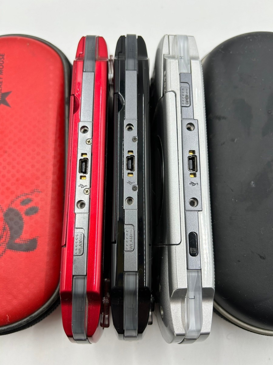ジャンク品 SONY ソニー PSP-1000 PSP-3000×2 PSP 3台まとめ売り プレイステーションポータブル レッド ブラック ...