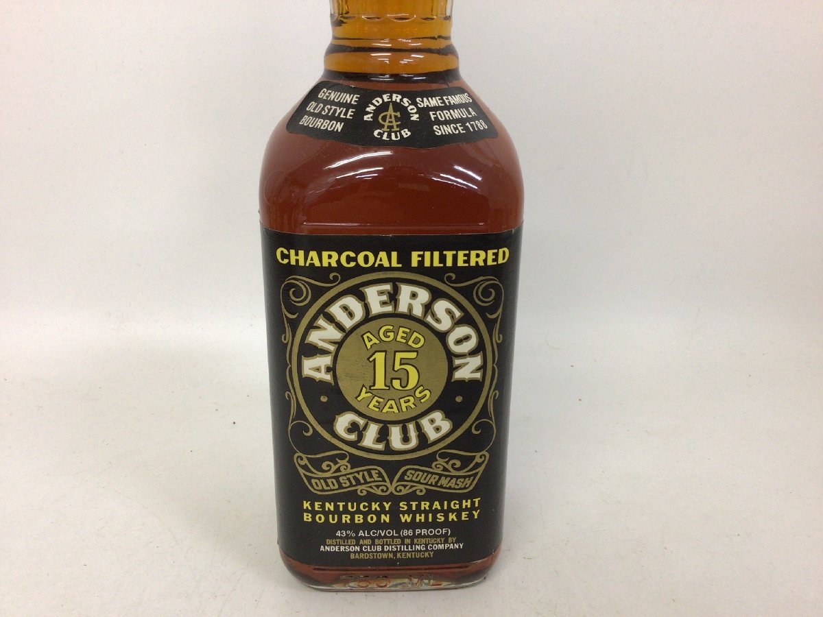 15年 アンダーソンクラブ ウイスキー 重量番号:2 750ml CLUB ANDERSON 
