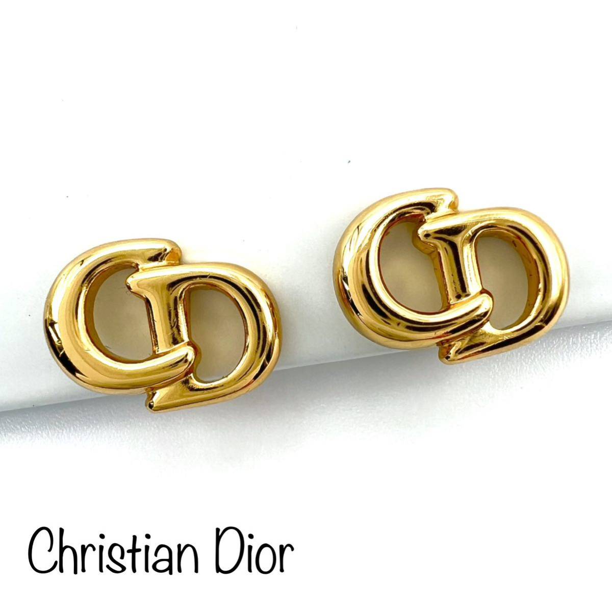 Christian Dior ピアス CD ヴィンテージ ロゴ サークル ヴィンテージ