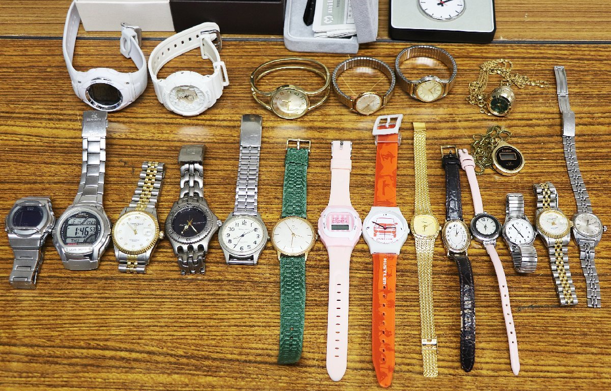 S◇ジャンク品◇腕時計 等 25点 まとめて セット CASIO/SEIKO/BABY-G 