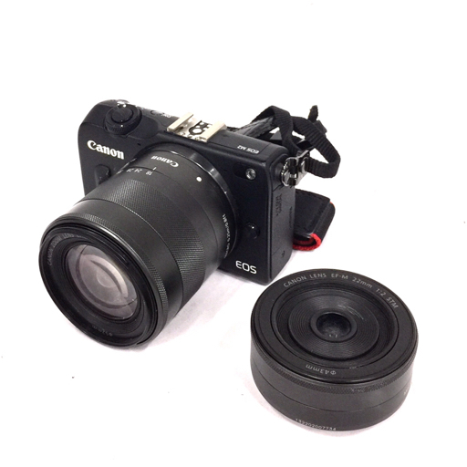 1円 Canon EOS M2 EF-M 18-55mm 1:3.5-5.6 IS STM ミラーレス
