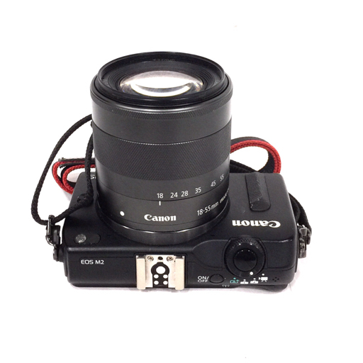 1円 Canon EOS M2 EF-M 18-55mm 1:3.5-5.6 IS STM ミラーレス