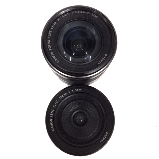 1円 Canon EOS M2 EF-M 18-55mm 1:3.5-5.6 IS STM ミラーレス