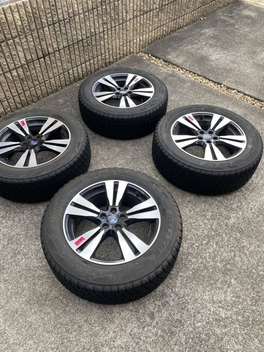 スバルSJフォレスター 純正17インチアルミホイールスタッドレスタイヤ