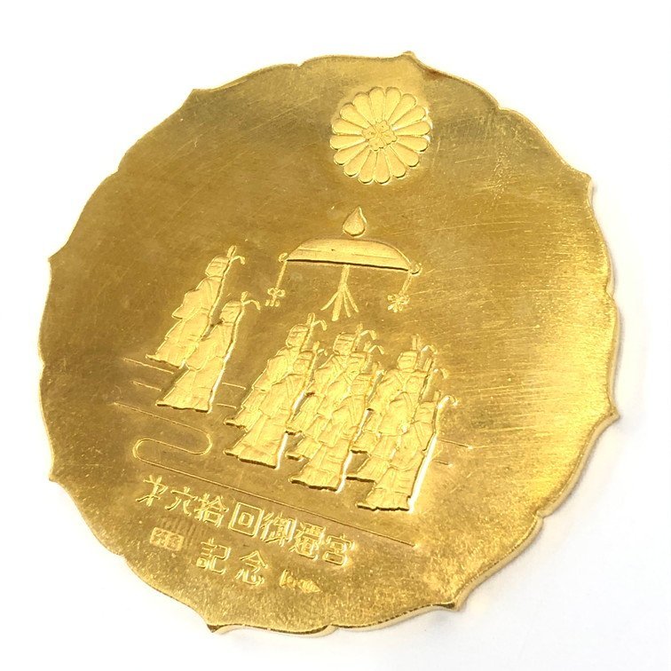 K24 純金 1000刻印 御遷宮純金メダル 80.5g【BLAM6062】_2