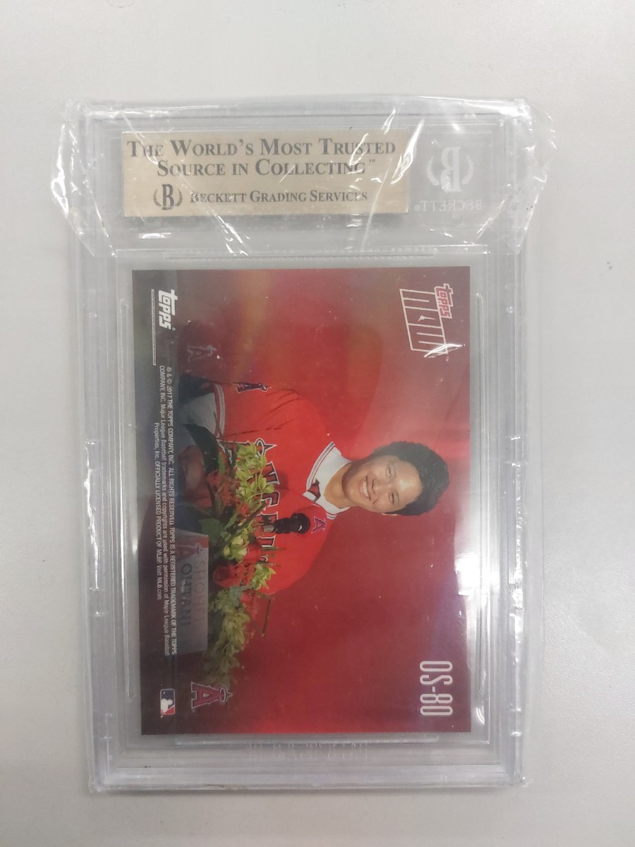 鑑定付】超美品 BGS10 Topps now 2017 OS-80 ファーストカード 大谷 