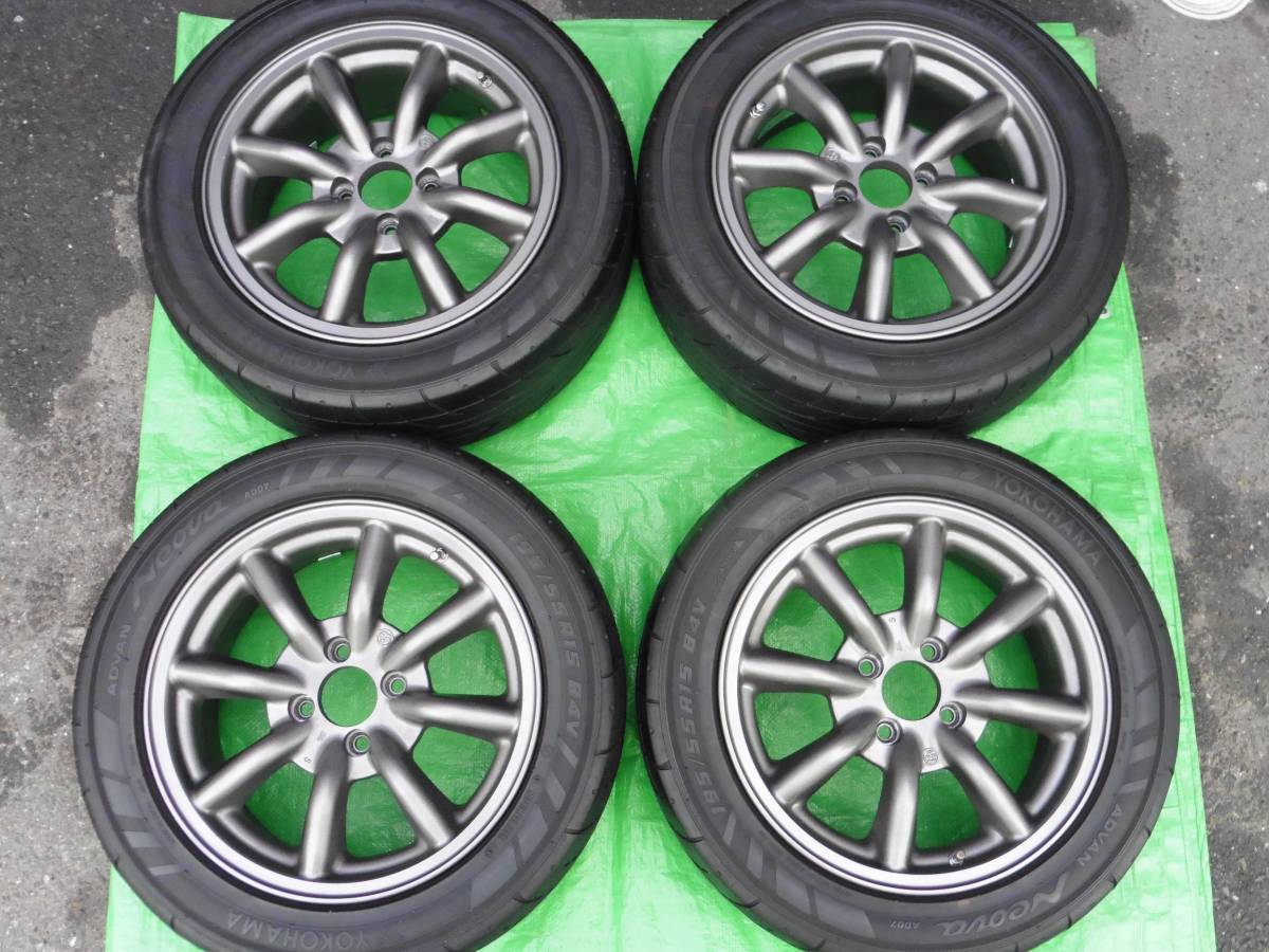 ☆ロードスターワタナベ15インチ6.5j +35 195/55R15 NA6 NA8 NB6 NB8 