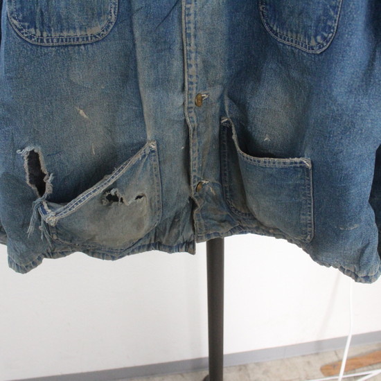 V59 90sビンテージ Carhartt カーハート デニムカバーオール□1990年代