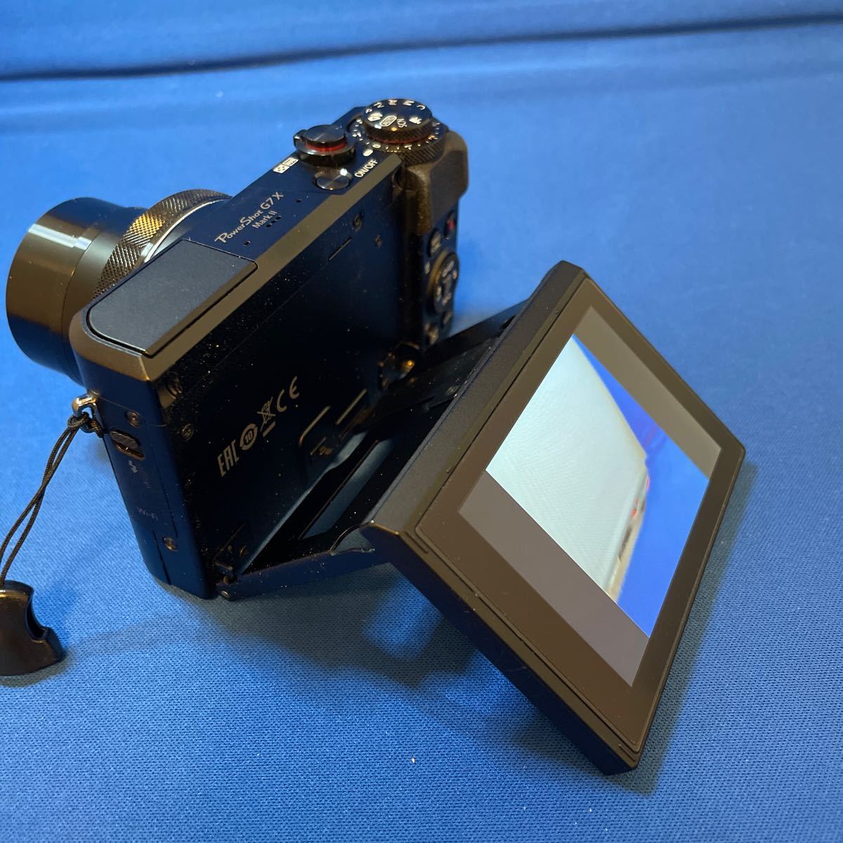 Canon PowerShot G7X Mark II(中古美品)シリコンケース、本革 