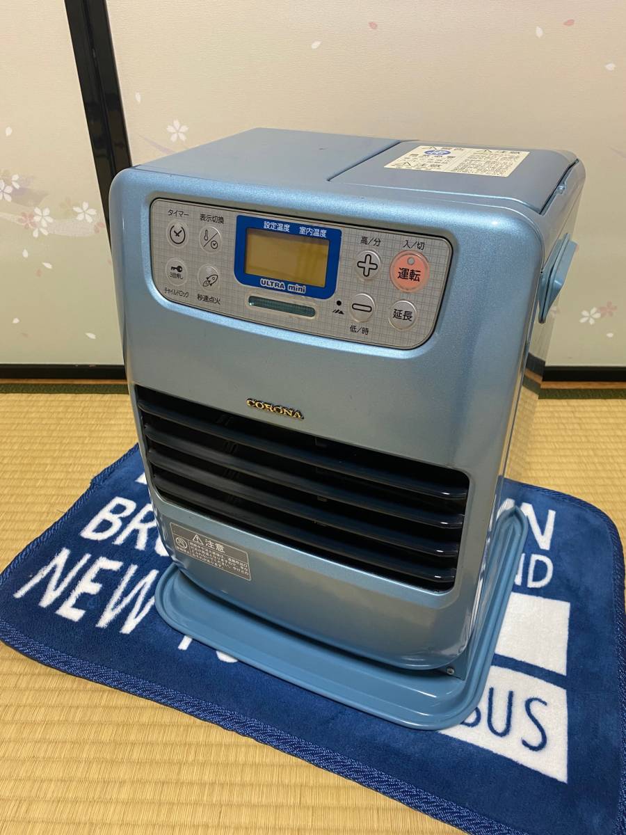 コロナ] ポータブル電源対応石油ファンヒーター FH-CP25Y(G) 小型 石油