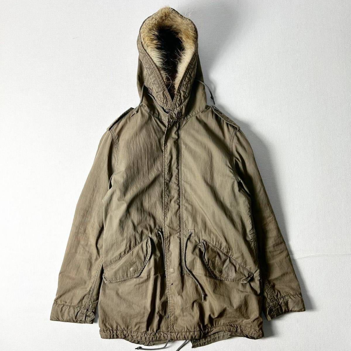 ALPHA INDUSTRIES マウンテンパーカー ジャケット ミリタリー カーキ フライトジャケットN-2B N-3B 防寒 M