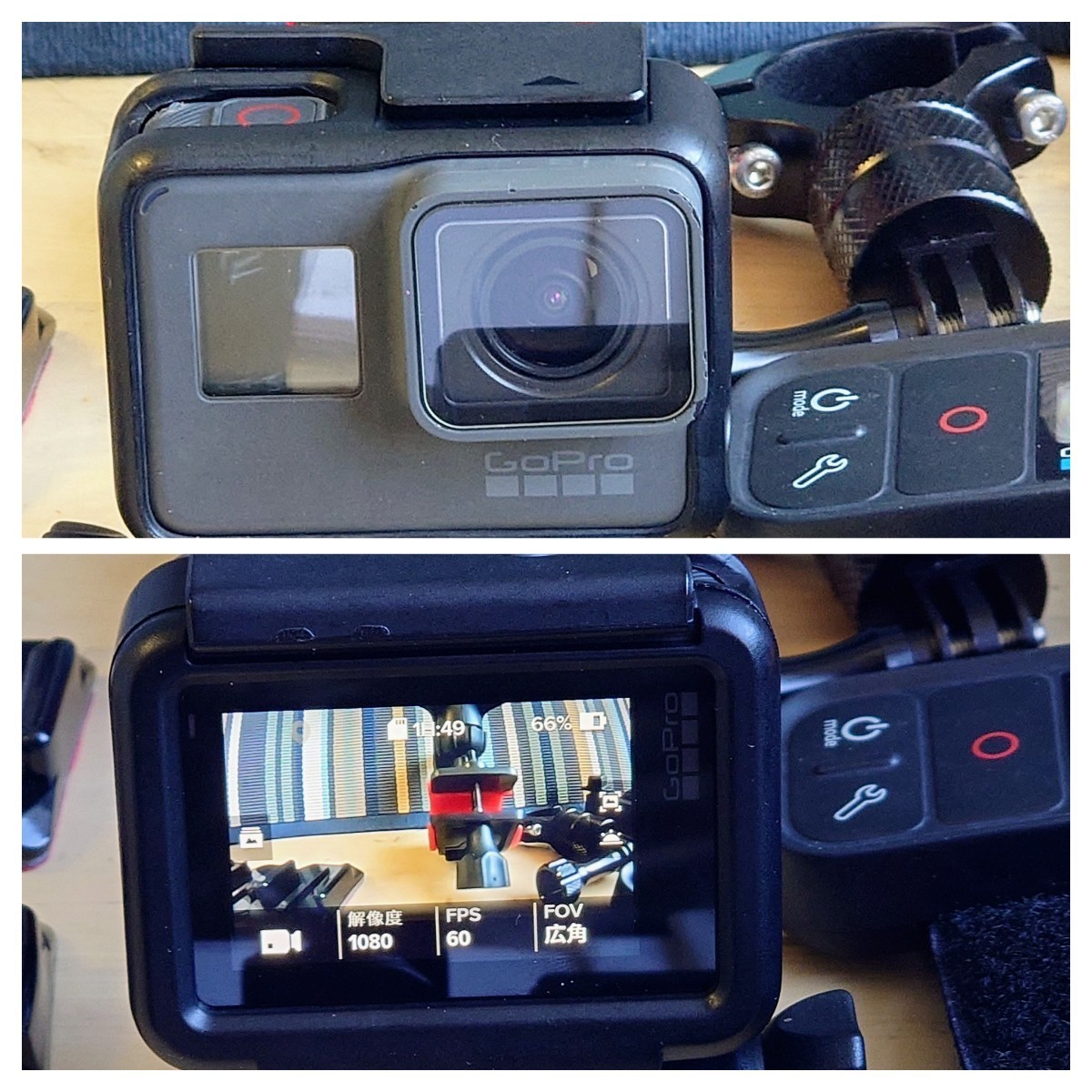 GoPro HERO6 Black ウェアラブルカメラ アクセサリー付 b◇01Z GoPro 