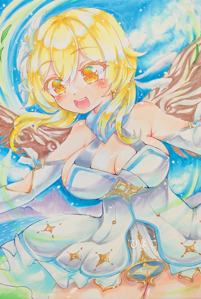 手描きイラスト 風の翼 ふわっとほたるちゃん♪ 同人 A5サイズ 2023年
