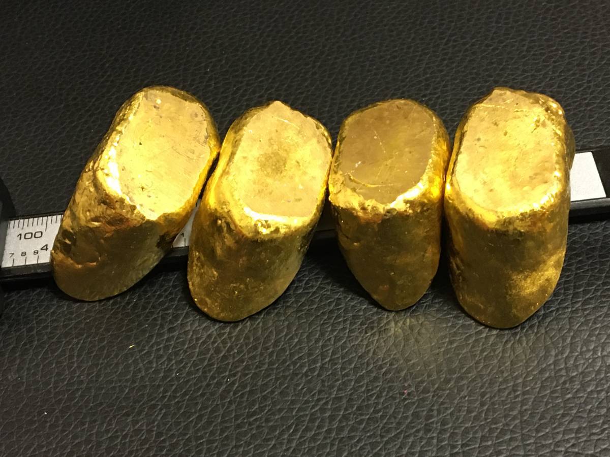 KS18)中国金貨金錠《福禄寿禧元寶4点》馬蹄金アンティーク収集ワールド