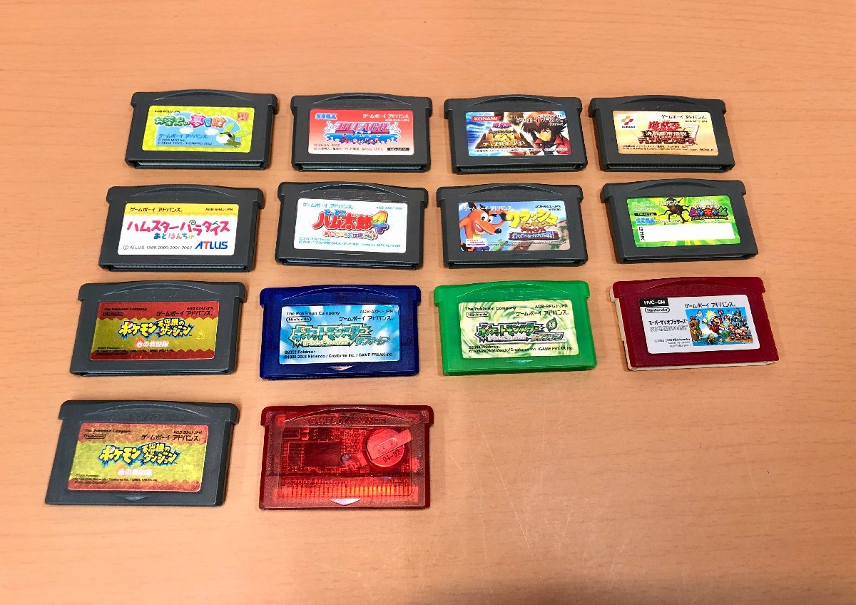 ジャンク GBA ゲームボーイアドバンス ソフトのみ 14本 まとめ売り 1円  