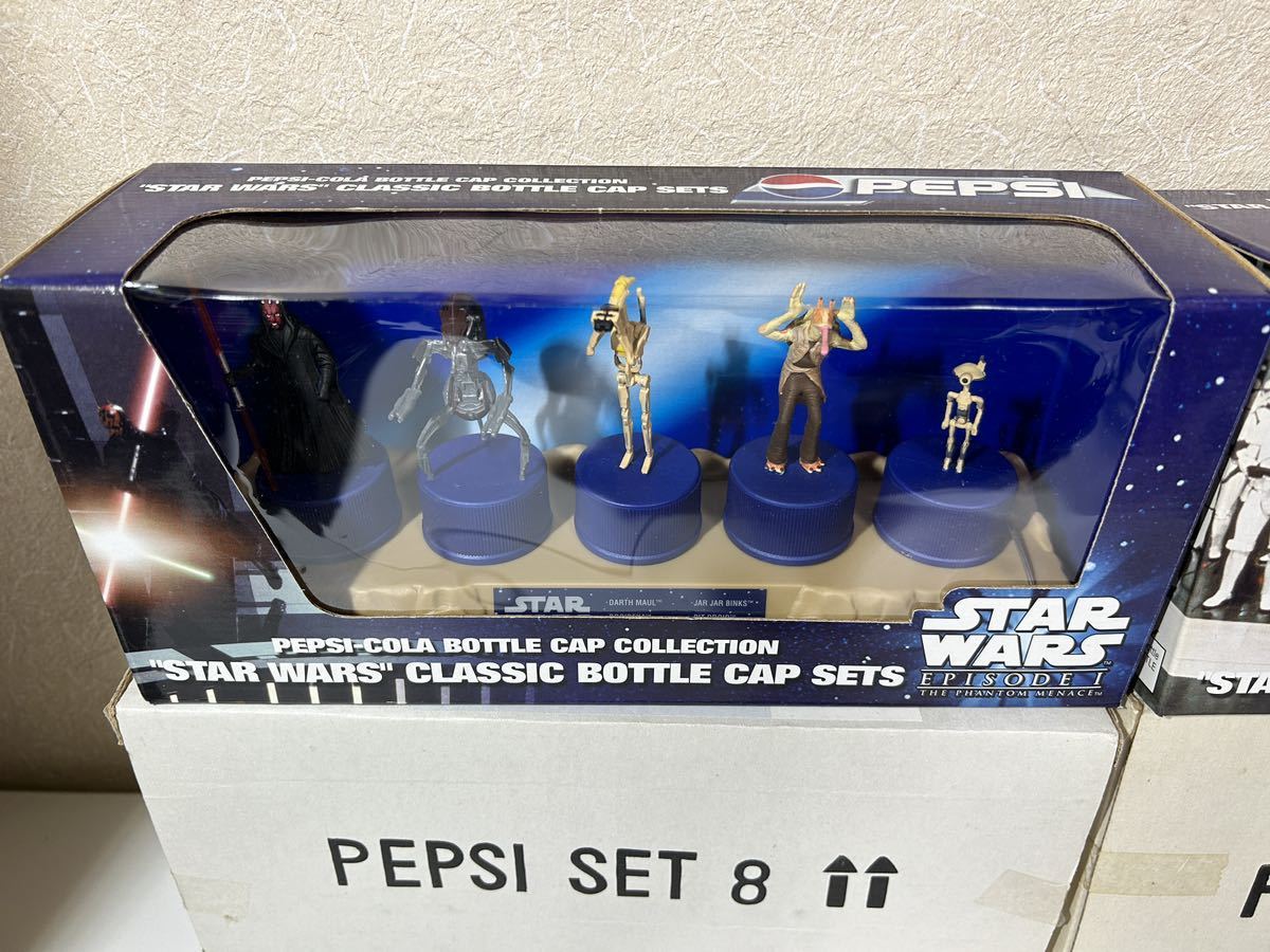 【スターウォーズ STARWARS クラシックボトルキャップセット ペプシセット 1番 8番】フィギュア 5個入り2セット エピソード1 エピソード4_2