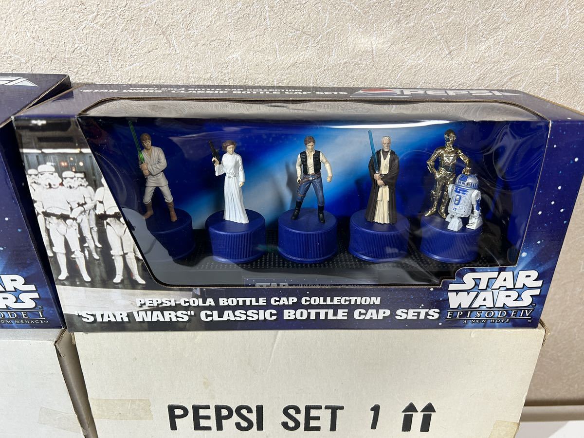 【スターウォーズ STARWARS クラシックボトルキャップセット ペプシセット 1番 8番】フィギュア 5個入り2セット エピソード1 エピソード4_3