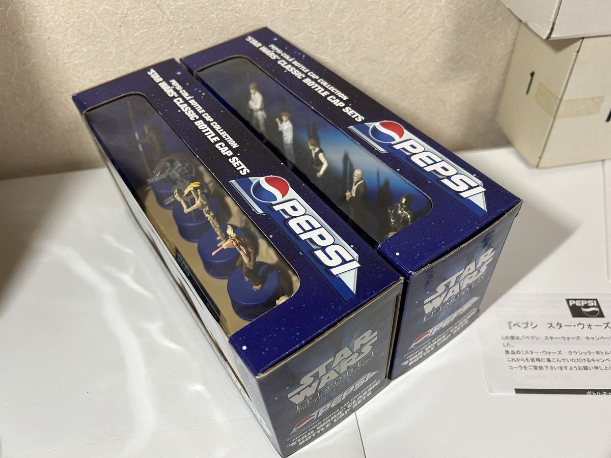 【スターウォーズ STARWARS クラシックボトルキャップセット ペプシセット 1番 8番】フィギュア 5個入り2セット エピソード1 エピソード4_5