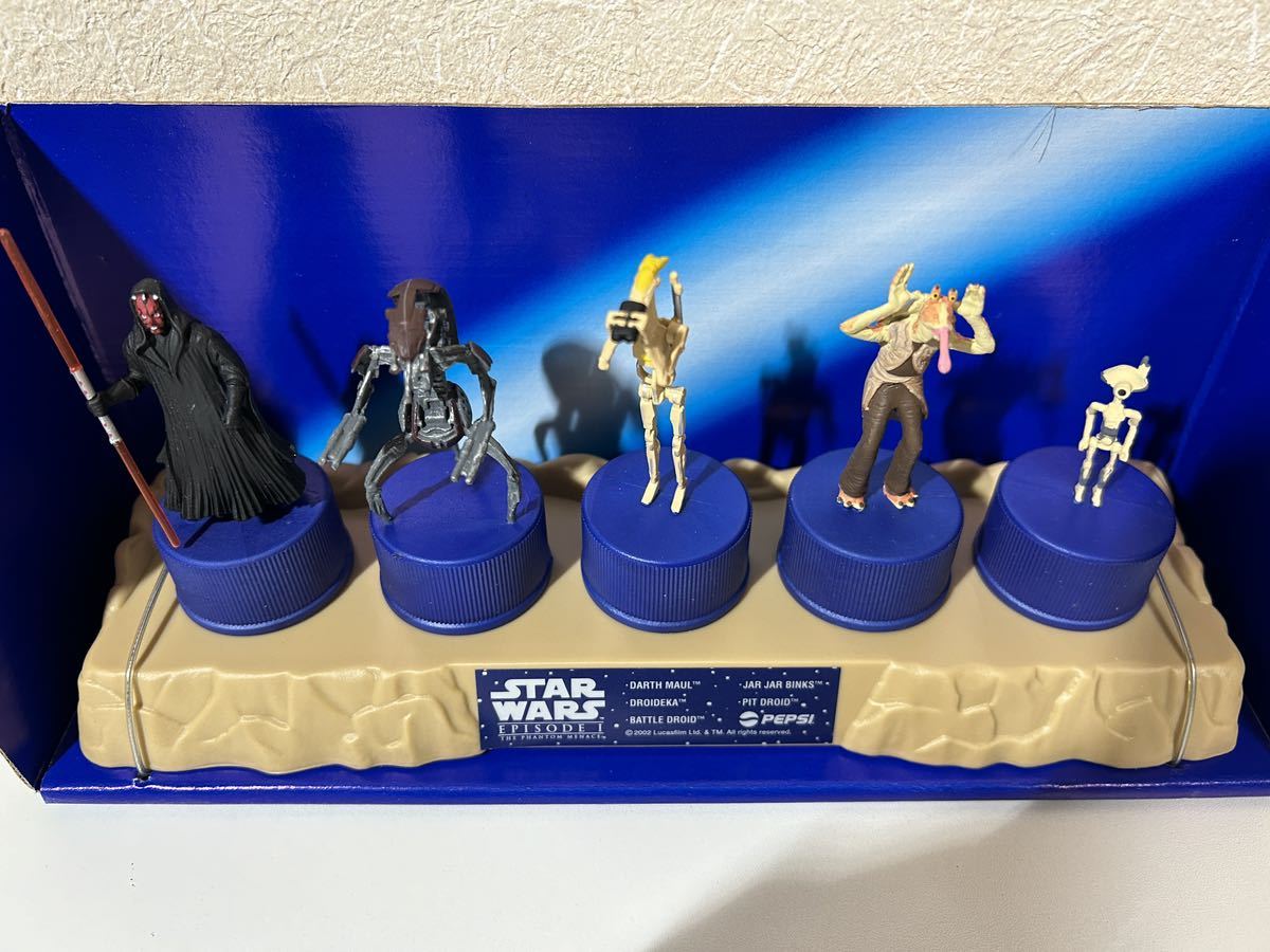 【スターウォーズ STARWARS クラシックボトルキャップセット ペプシセット 1番 8番】フィギュア 5個入り2セット エピソード1 エピソード4_8