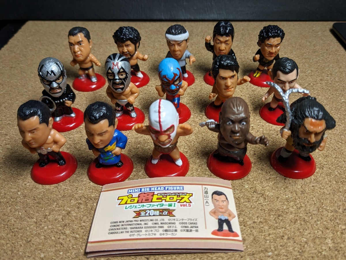 ☆プロレスラーミニフィギュア☆ミニビッグヘッドフィギュア プロ格 