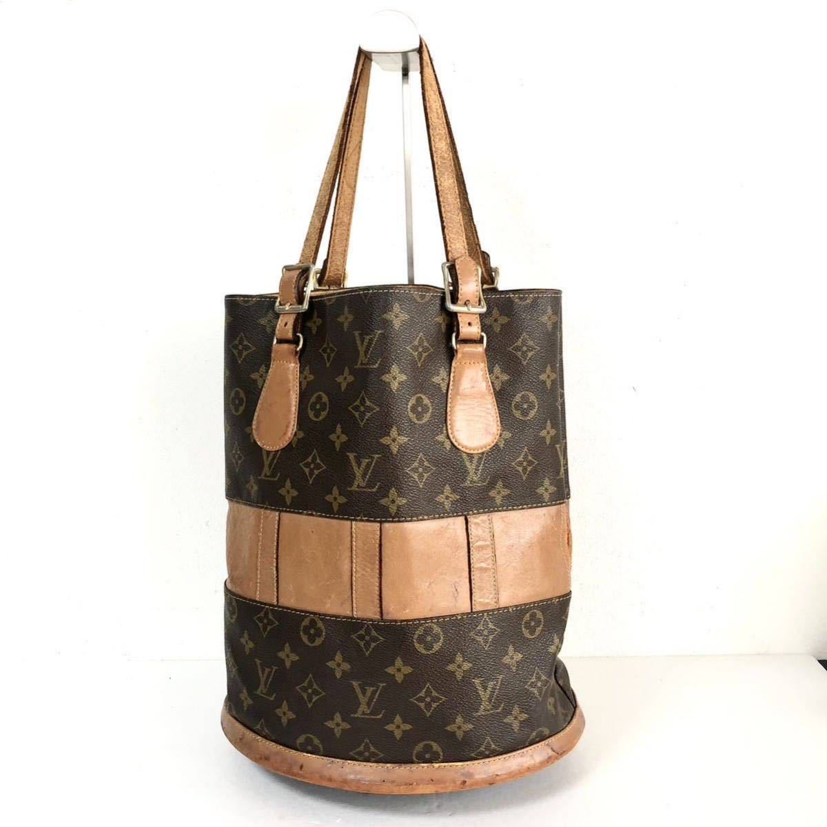 LOUIS VUITTON ルイヴィトン モノグラム USA製バケットPM バケツ型 