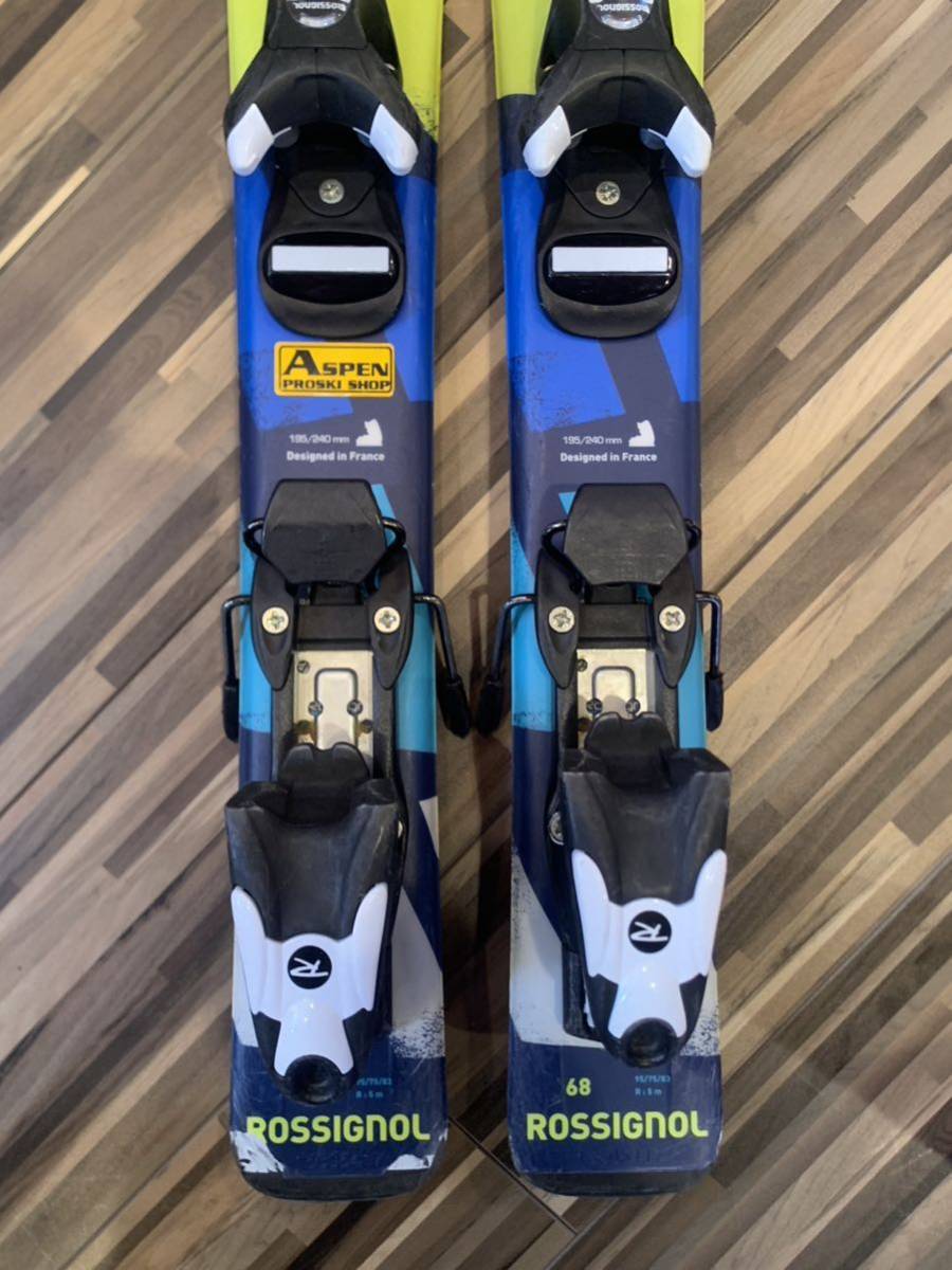 ブランドキッズスキー3点セット1000円売切！ロシニョール68cmストック75cmHEADブーツ17.5cm初めてスキーにいかがでしょうか！_5