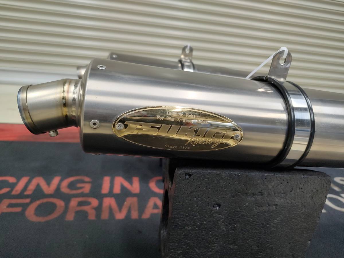 YZF−R1 (04〜06) ツキギ スリップオンフルチタンオーバルマフラー ◇希少絶版◇YZF-R1(04～06）用月木レーシング製 オーバル スリップ