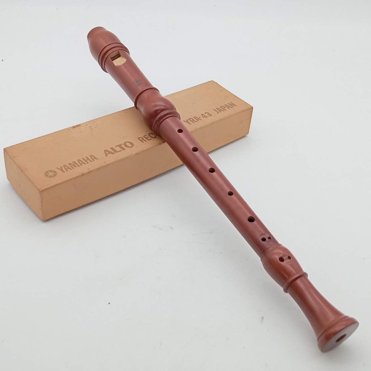 曽我部1月No.132 楽器 YAMAHA ヤマハ アルトリコーダー YRA-43 木製 箱 