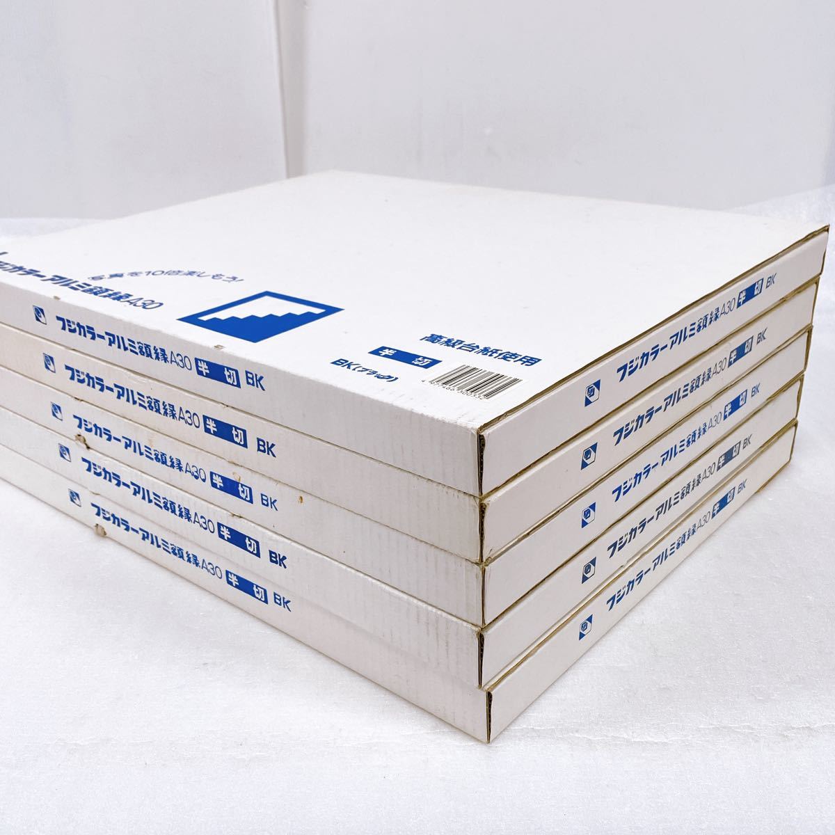 5枚セット FUJICOLOR フジカラー ブラック アルミ額縁 A300 半切